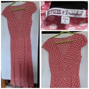 Gypsies & Moondust Cap Sleeve Button Front Prairie